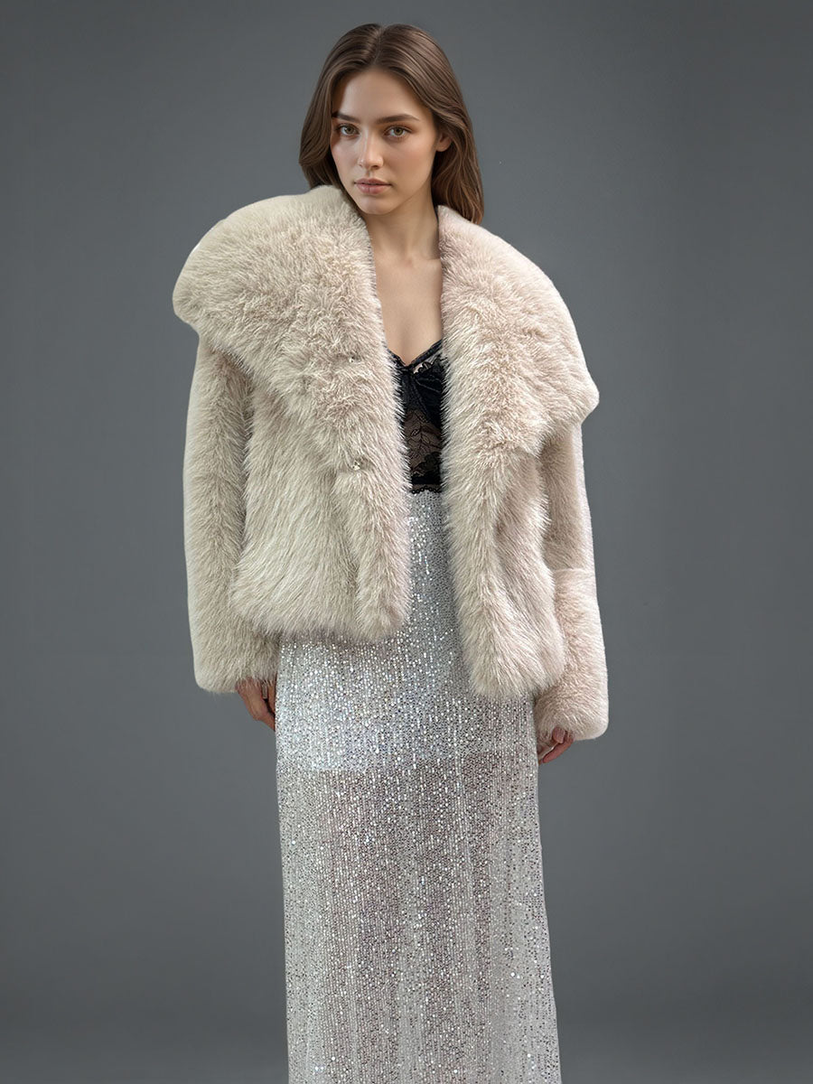 Faux Fur Jacket HONEEAR