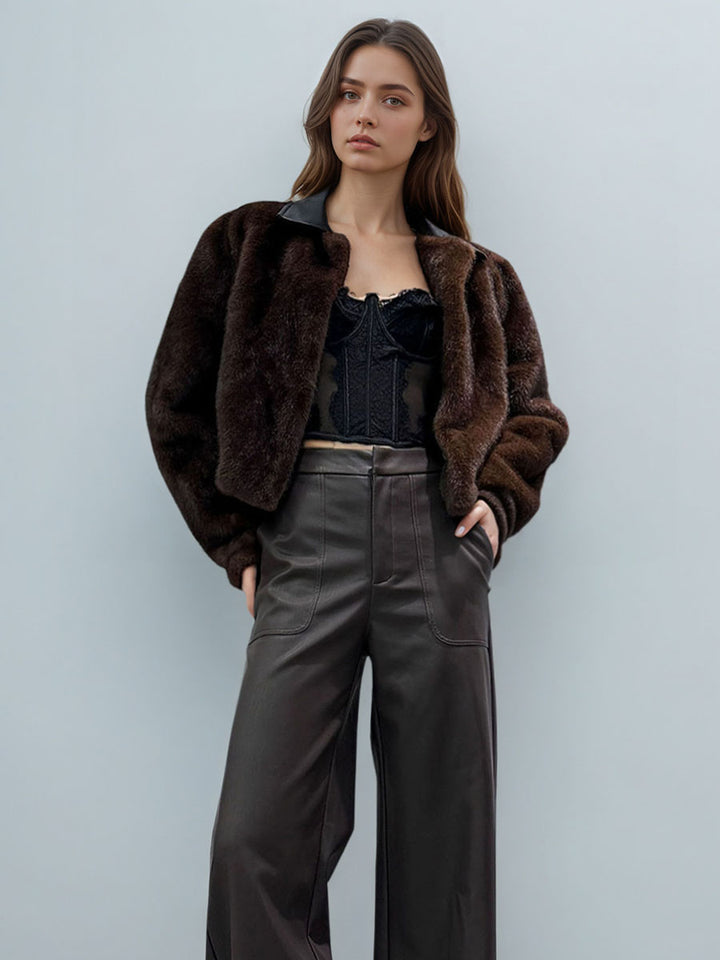 Imitation Mink-Like Fur Coat