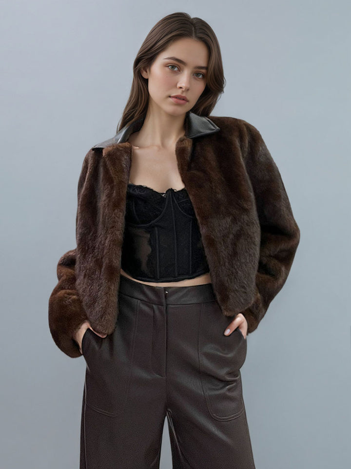 Imitation Mink-Like Fur Coat