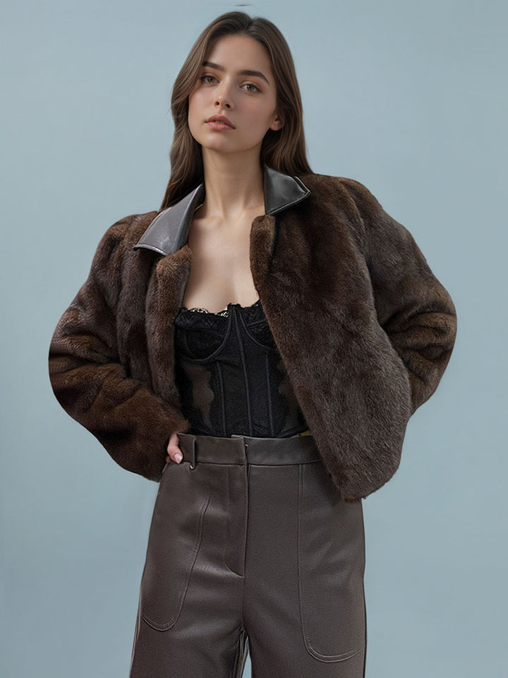 Imitation Mink-Like Fur Coat