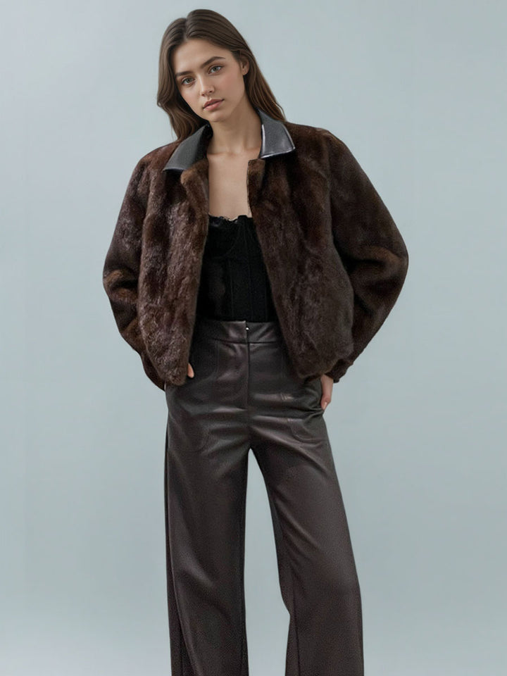 Imitation Mink-Like Fur Coat