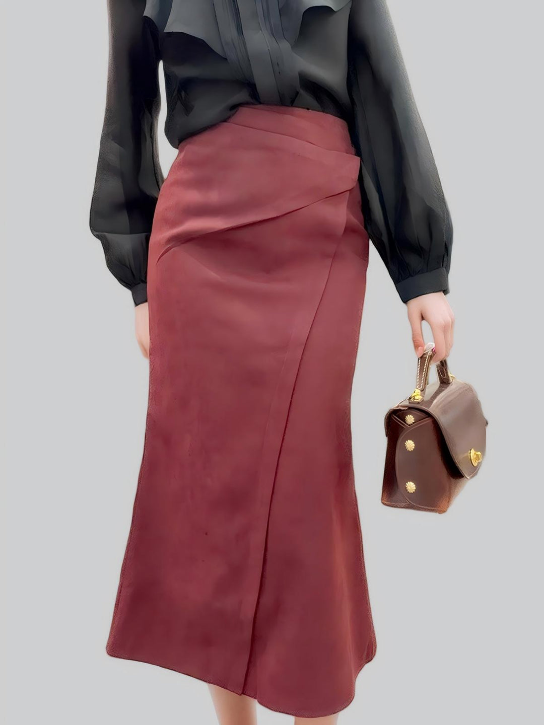 Minimalist Plain Skirt