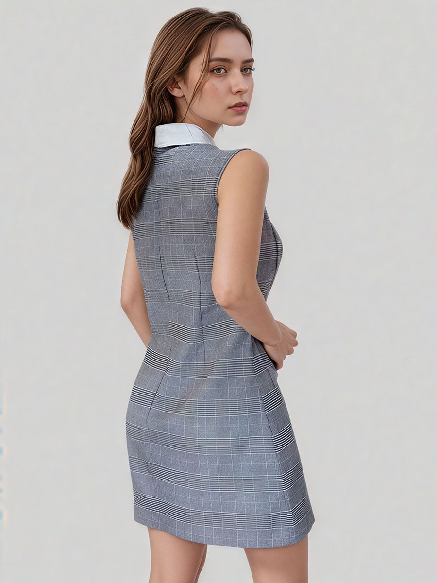Houndstooth Mini Dress