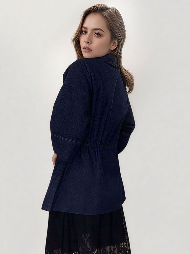 Contrast Stitching Denim Jacket