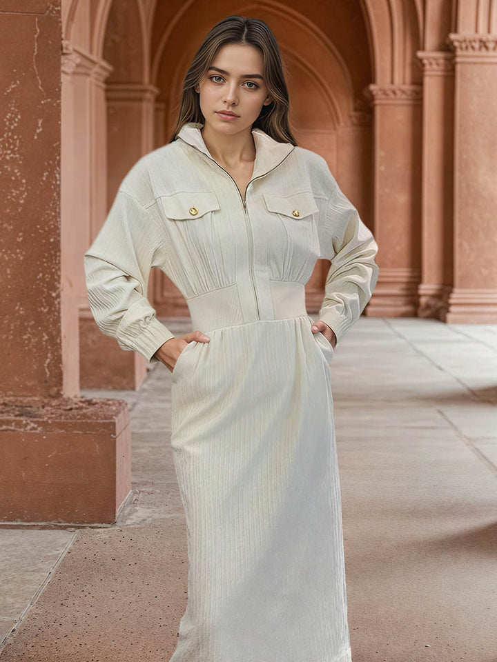 Elegant Ruffle Slim Dress