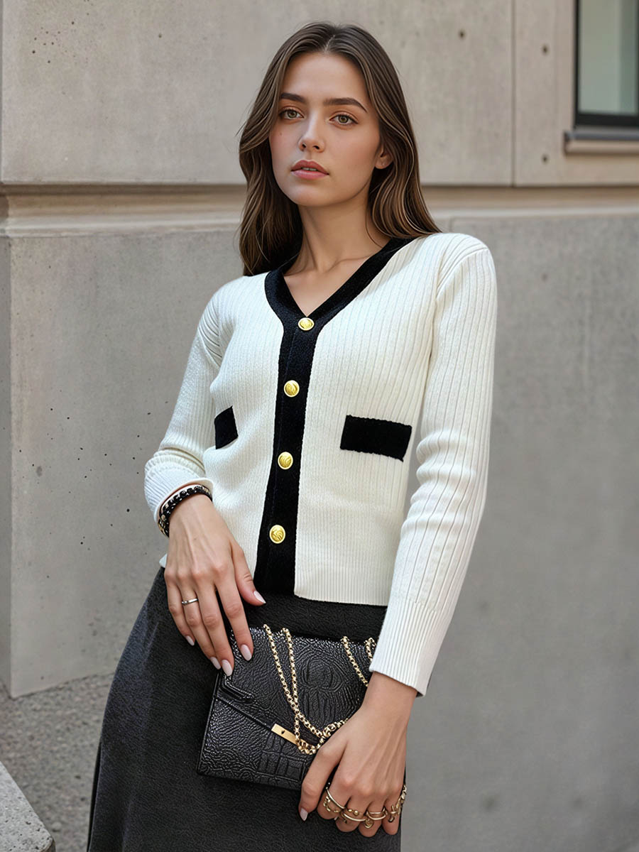 Single Breasted Knit Cardigan