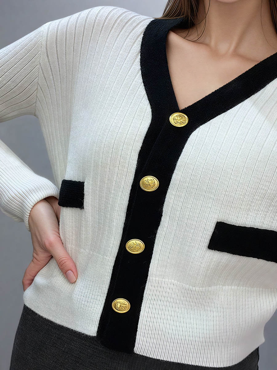 Single Breasted Knit Cardigan