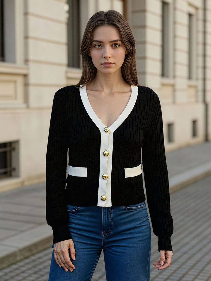 Single Breasted Knit Cardigan