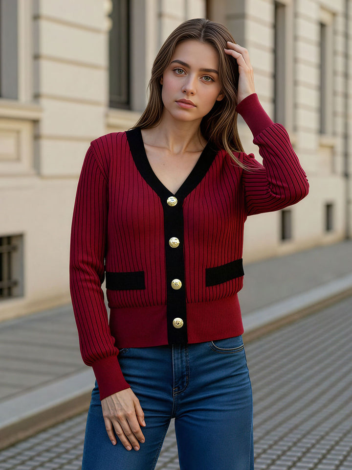 Single Breasted Knit Cardigan