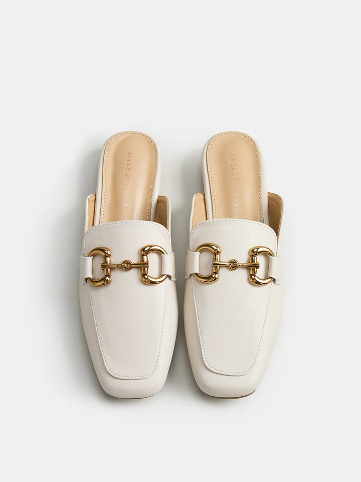 Summer Genuine Leather D-Ring Loafers HONEEAR