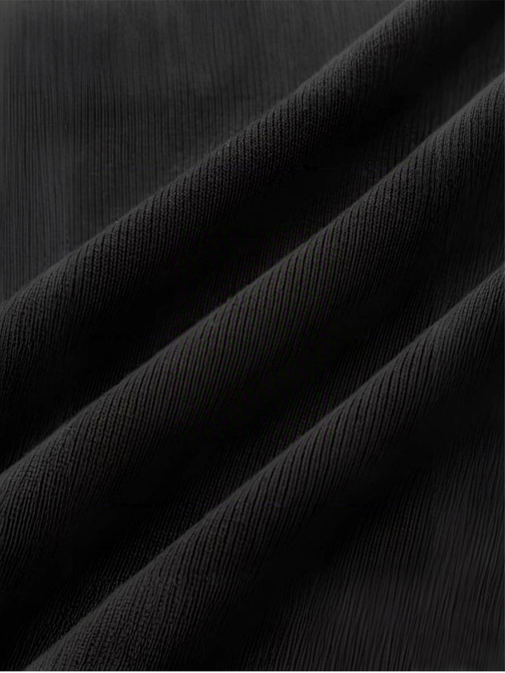 Short Sleeve Zipper Collar Knitted Polo Top