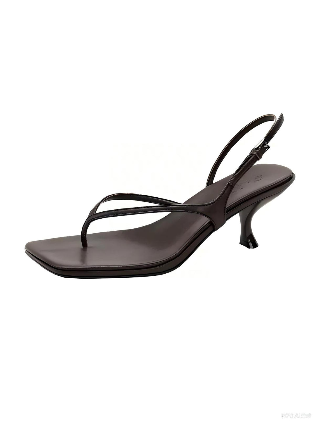 Solid Color Square Heel Sandals