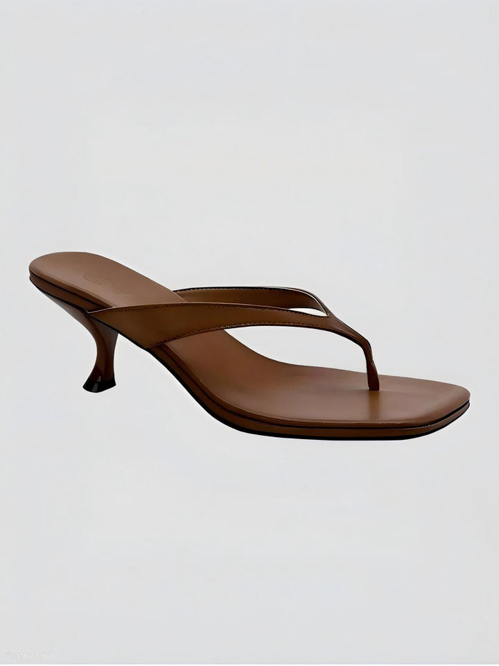 Stylish Square-Toe Flip-Flops