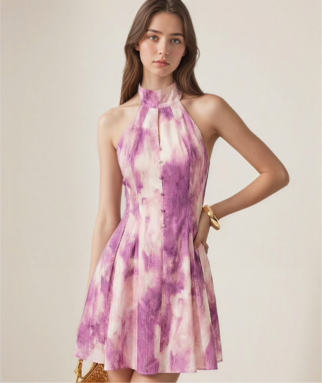 Ink-wash Flower Dress