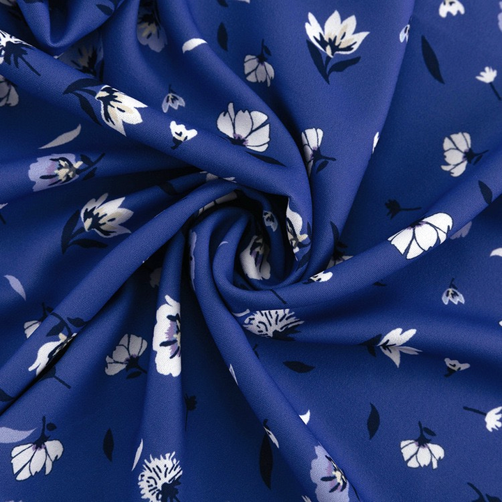 Elegant Button Print Dress