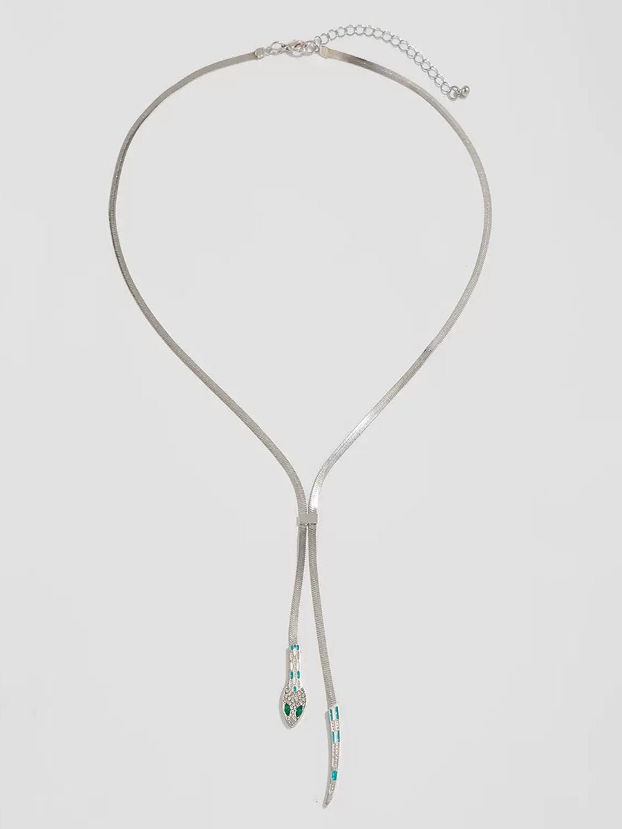 Snake Chain Tassel Necklace