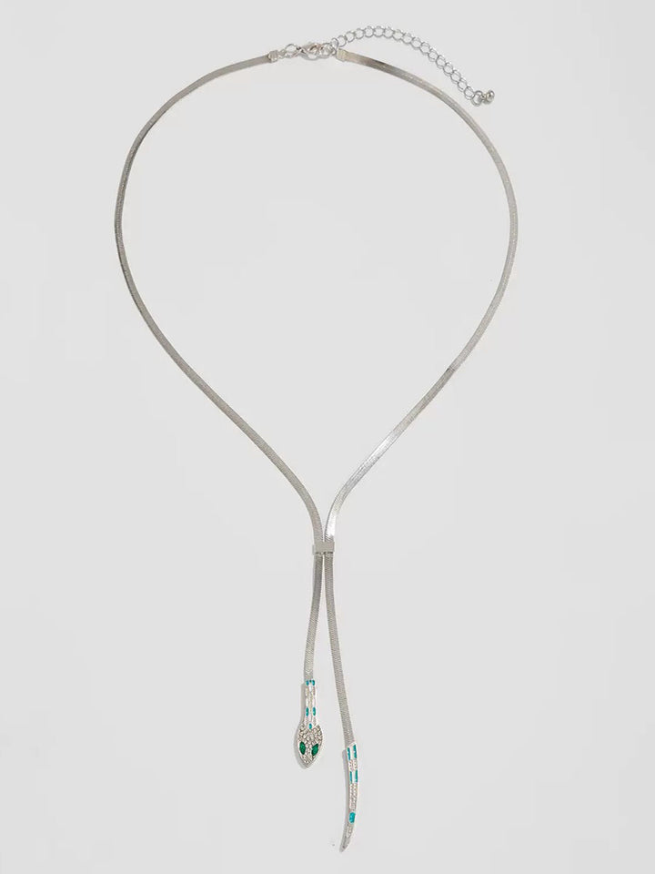 Snake Chain Tassel Necklace