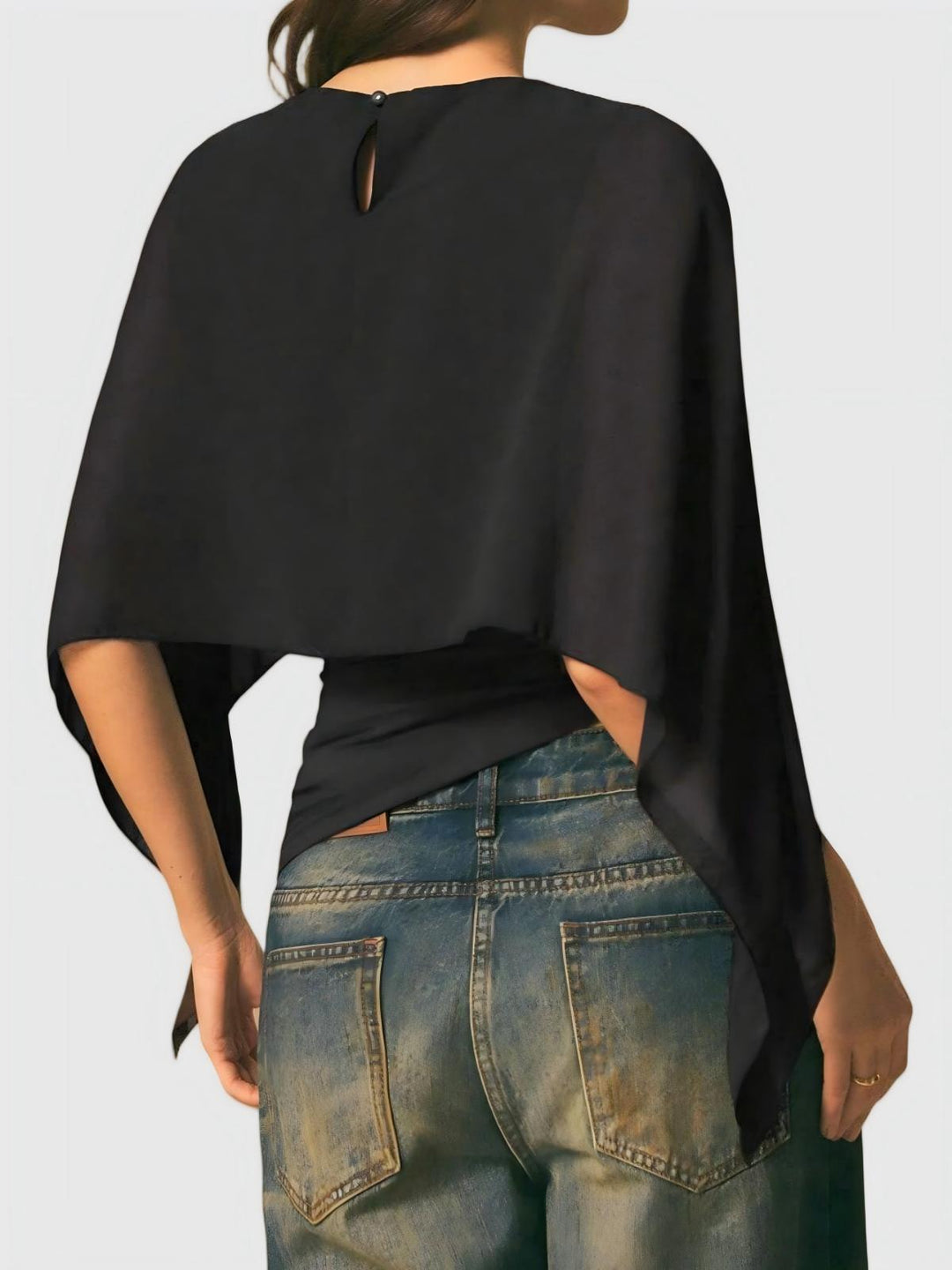 Fitted Wrap-Style Top