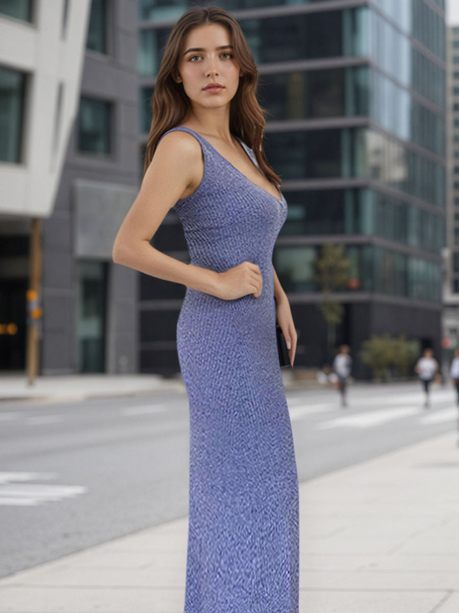 Sleeveless Knit Midi Dress