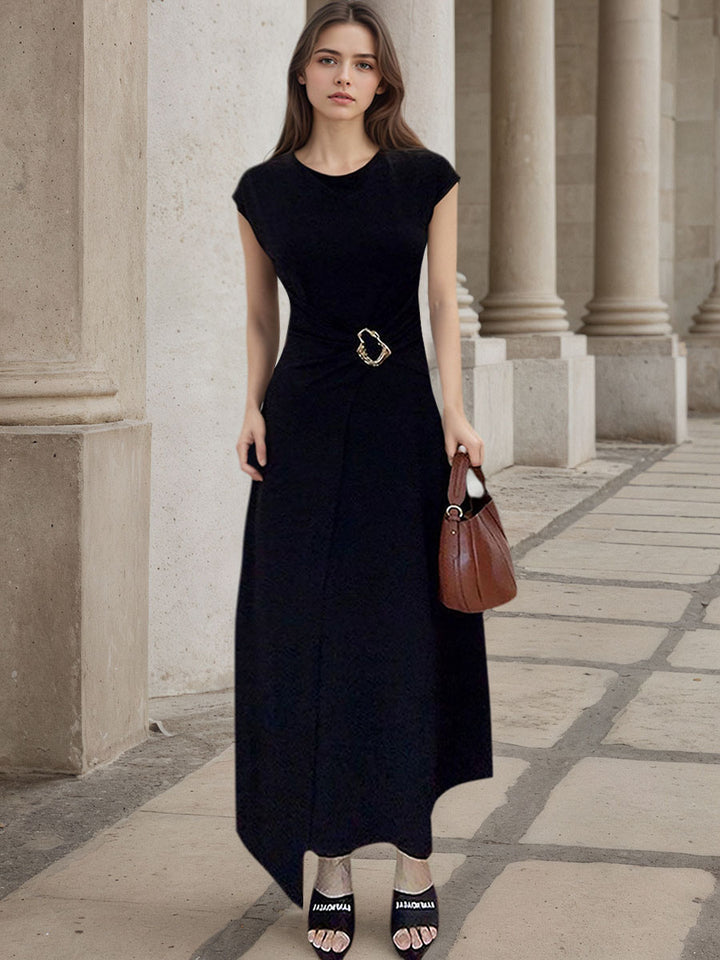 Spliced Sequined Minimalist Dress