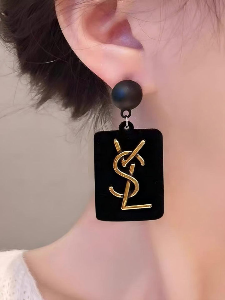 Square Geometric Temperament Earring