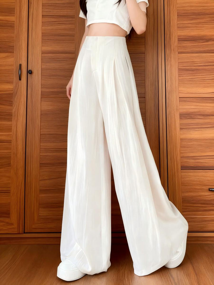 Cotton Linen Wide Leg Pants