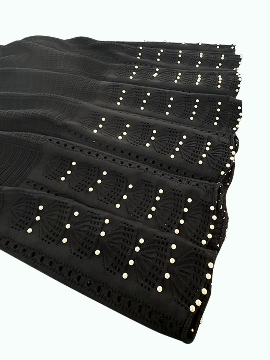 Solid Bright Lines Pleated Dress