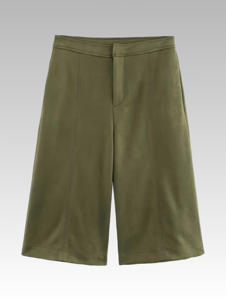 Casual Pocket Suede Texture Shorts