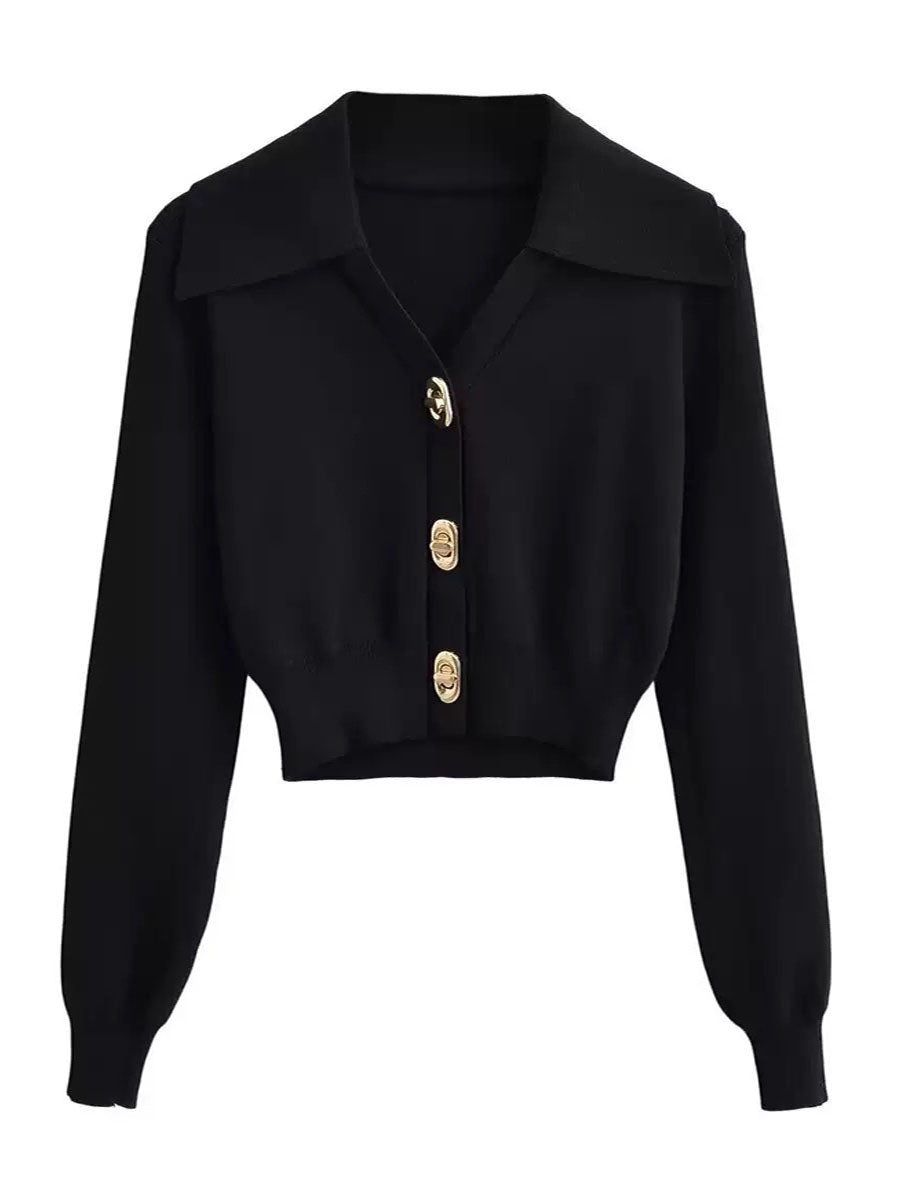 Colorblock Knit Cardigan