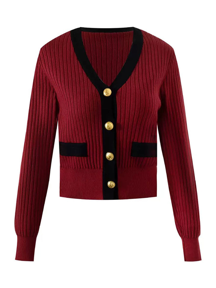 Single Breasted Knit Cardigan