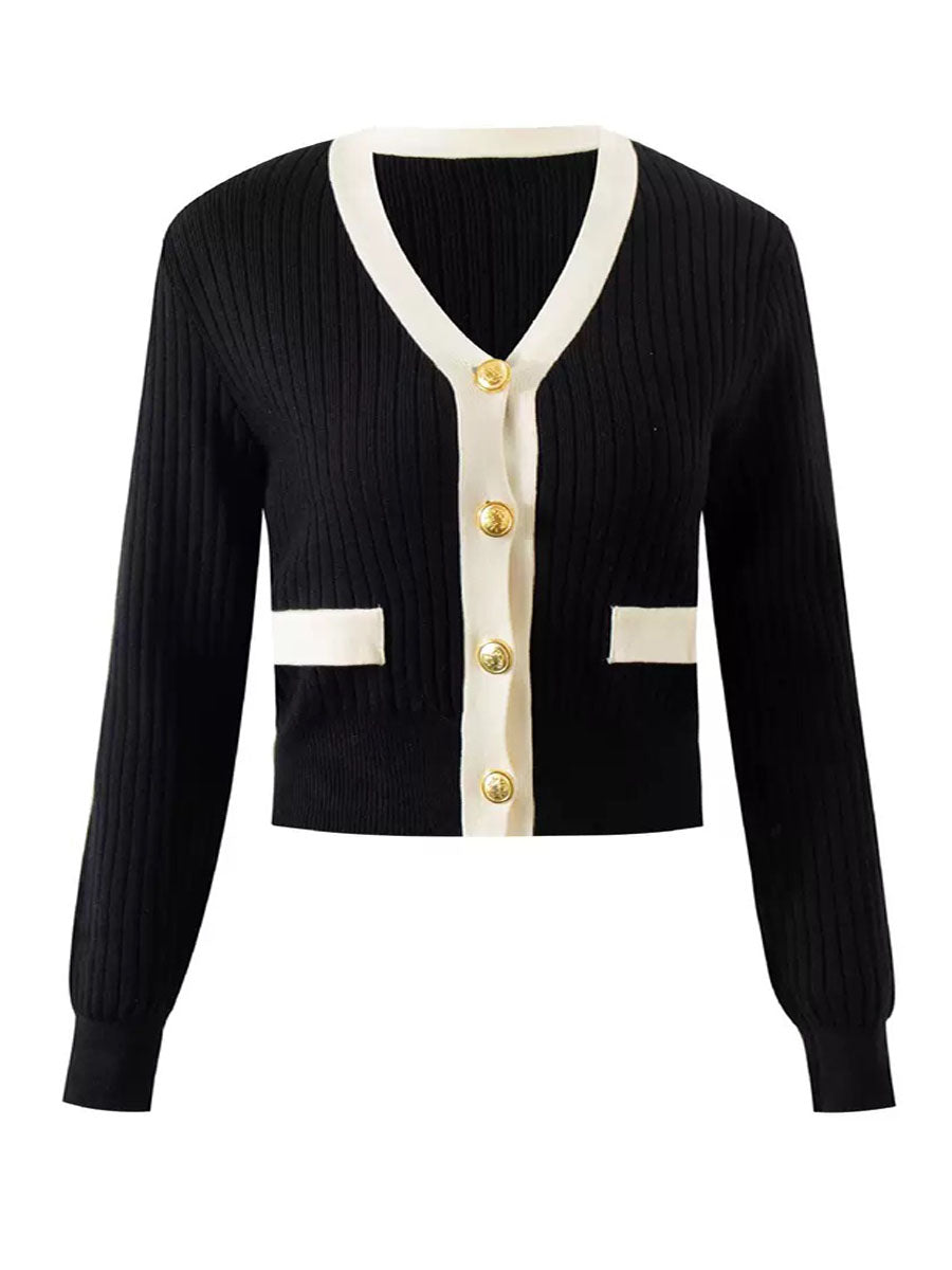 Single Breasted Knit Cardigan