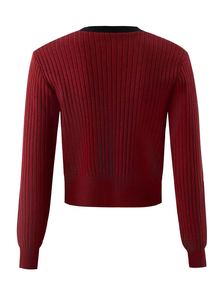 Single Breasted Knit Cardigan