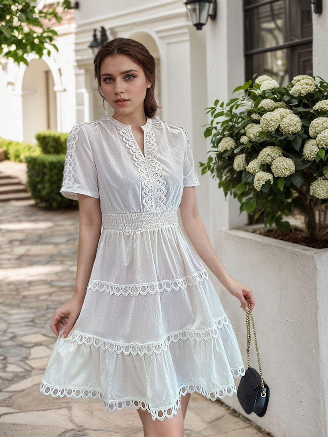 Boho Beach Patchwork Dress