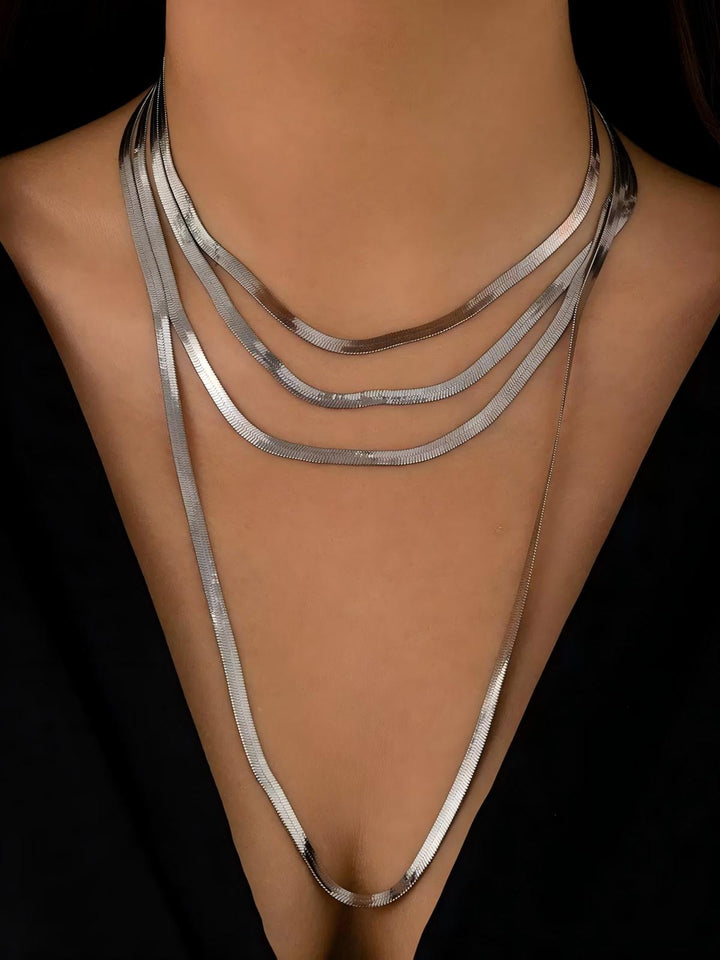 Multi Strand Gold Layered Necklace