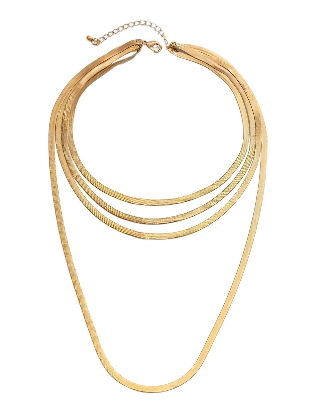Multi Strand Gold Layered Necklace