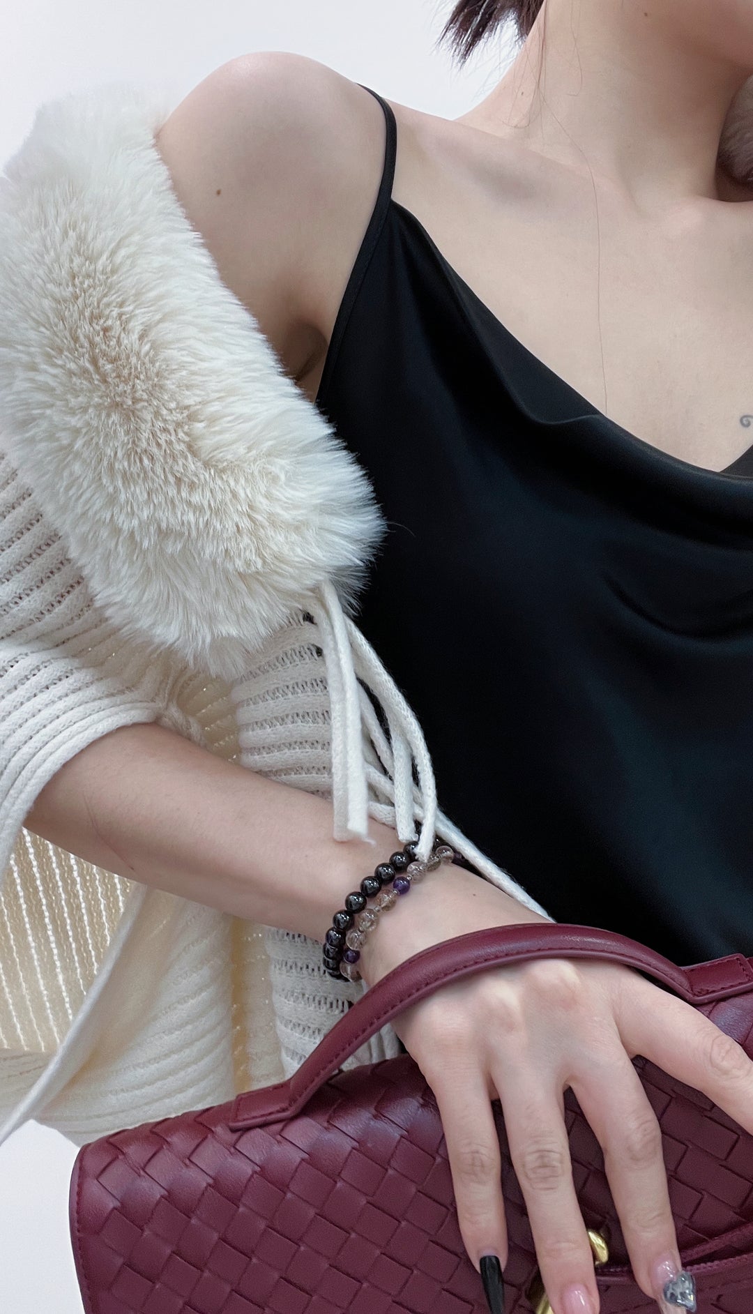 Blended Loose Batwing Sleeve Cape Cardigan