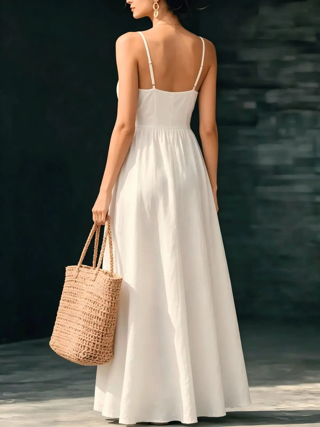 Vacation-Style Spaghetti-Strap Dress