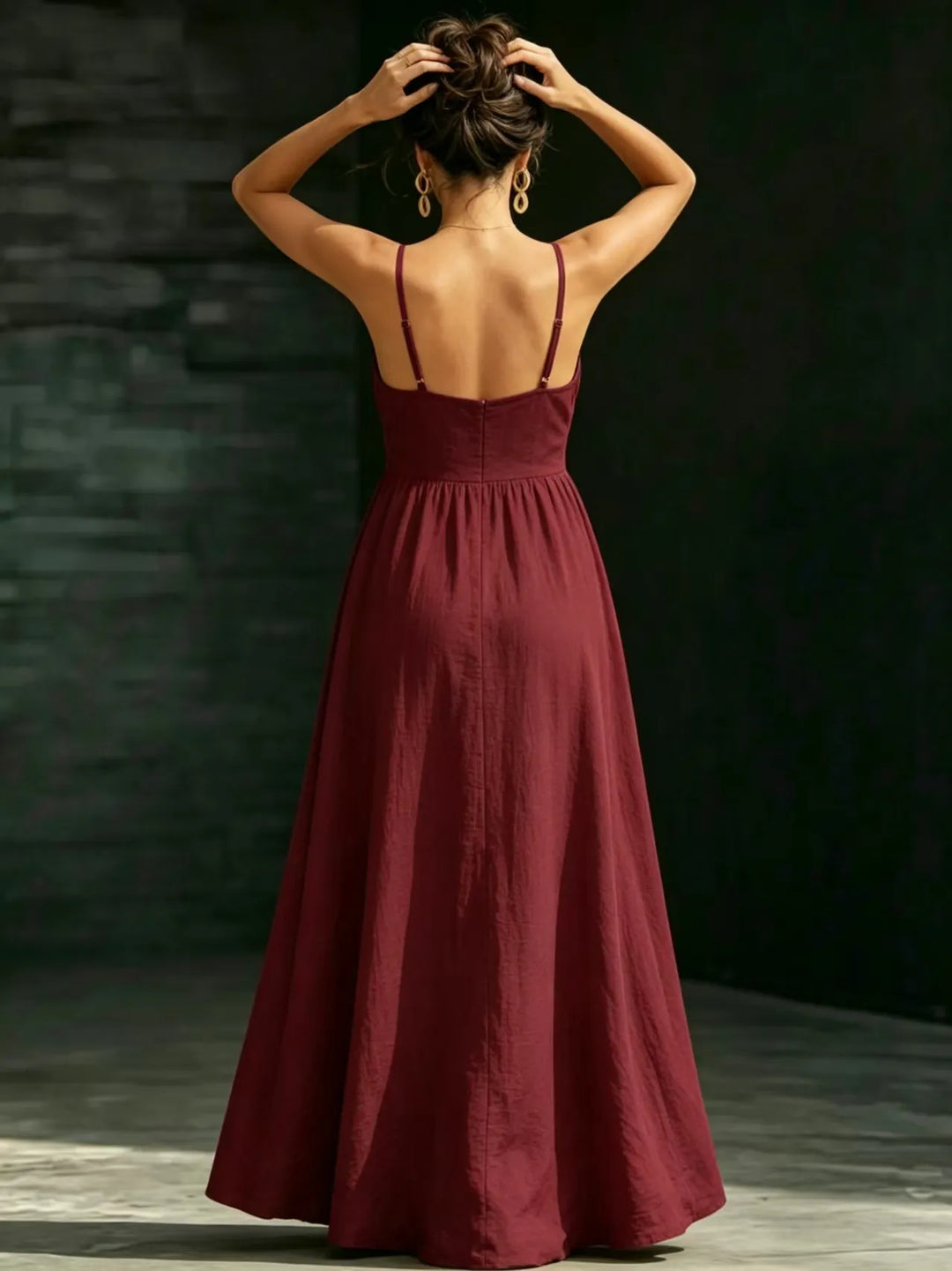 Vacation-Style Spaghetti-Strap Dress