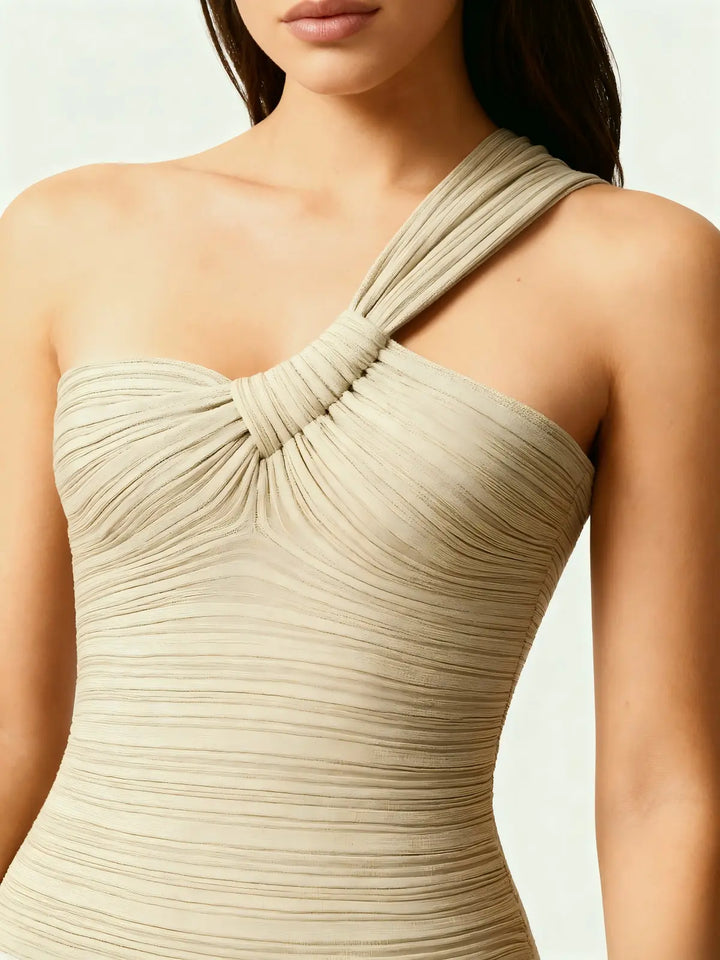 Twisted One-Shoulder Knit Top
