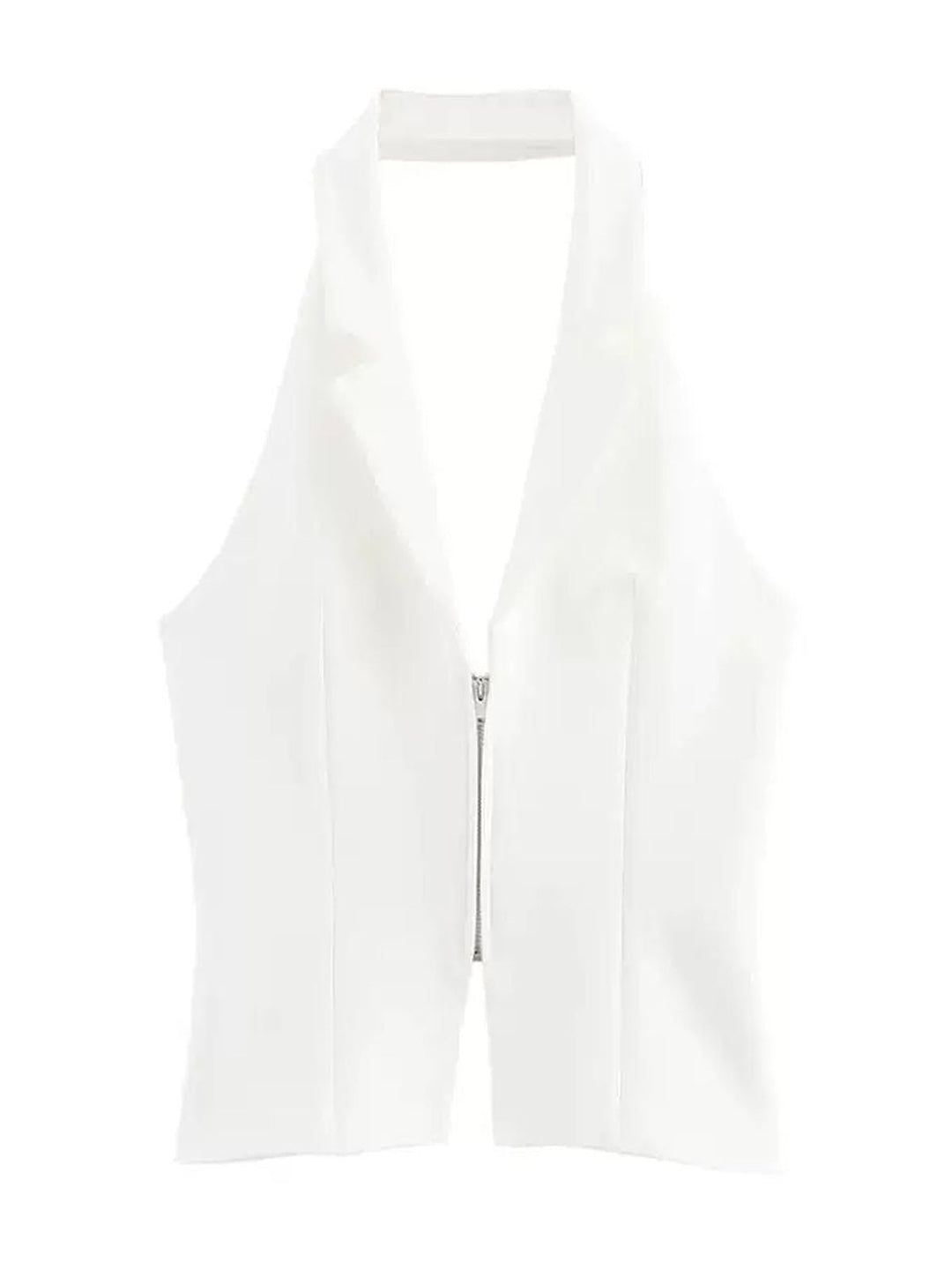 Backless Buckle  Hanging Neck Vest
