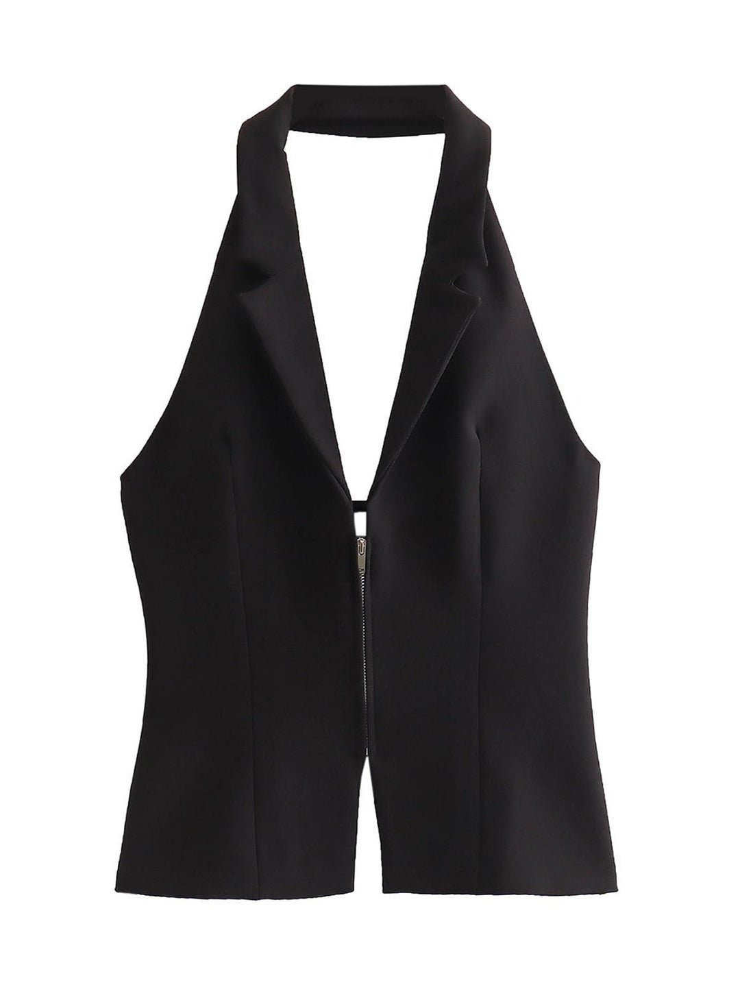 Backless Buckle  Hanging Neck Vest