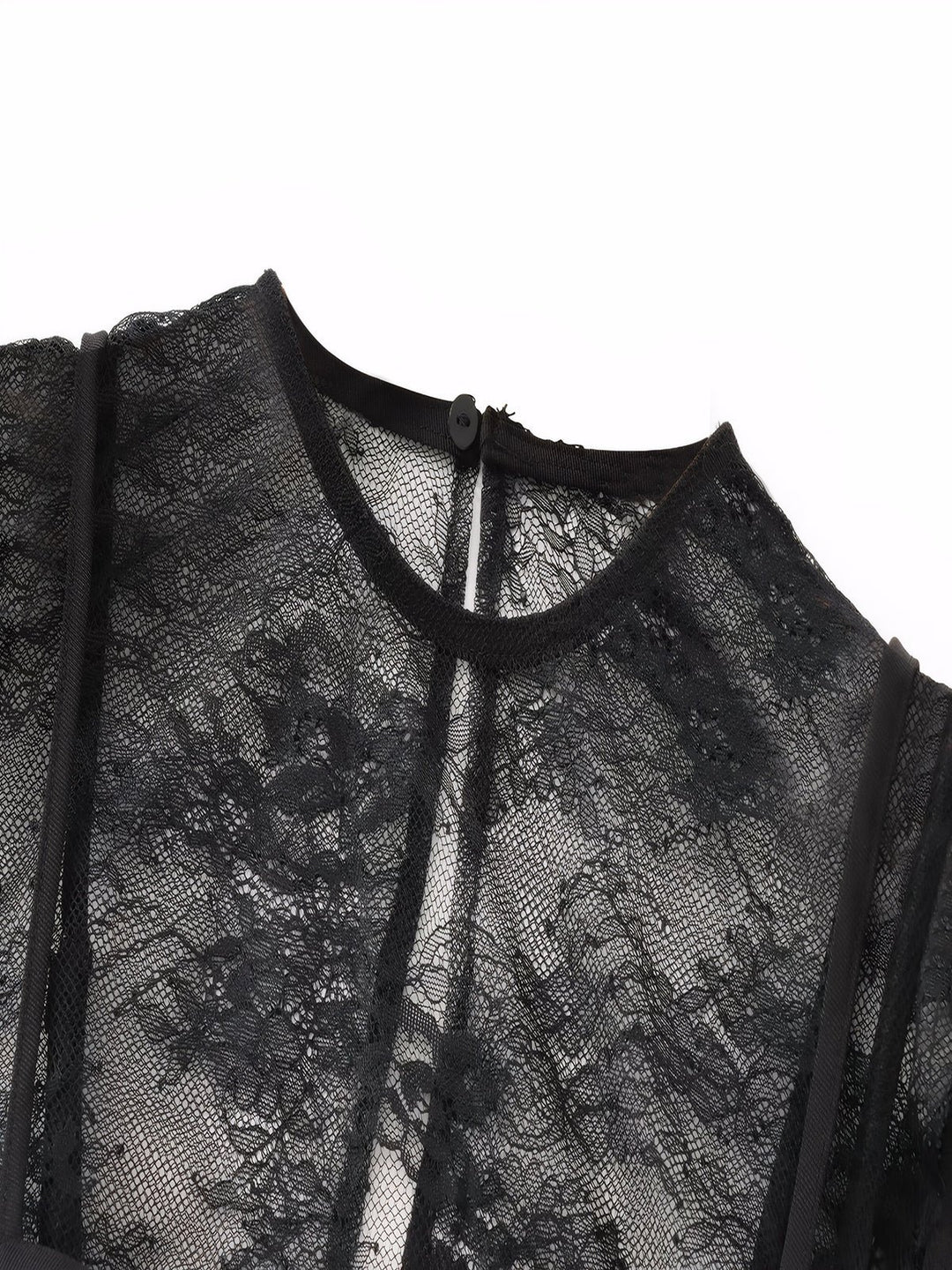 Backless Lace Patchwork Top