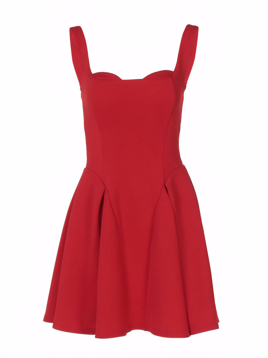 Backless Sleeveless Flared Dress