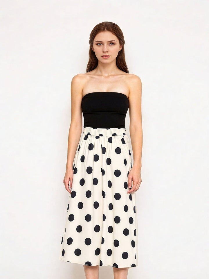 Black Dots Round Skirt