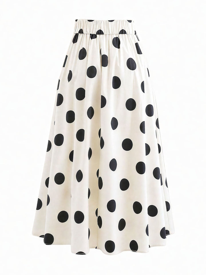 Black Dots Round Skirt