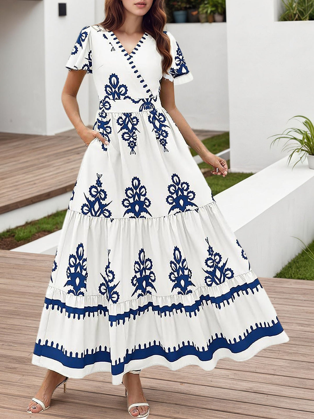 Bohemian V-neck Maxi dress