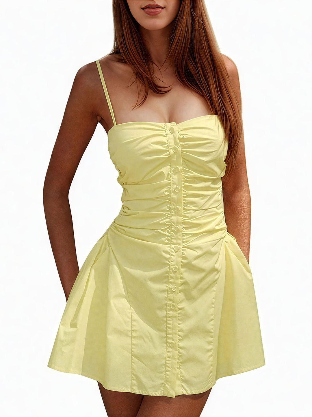 Button Front Cami Dress
