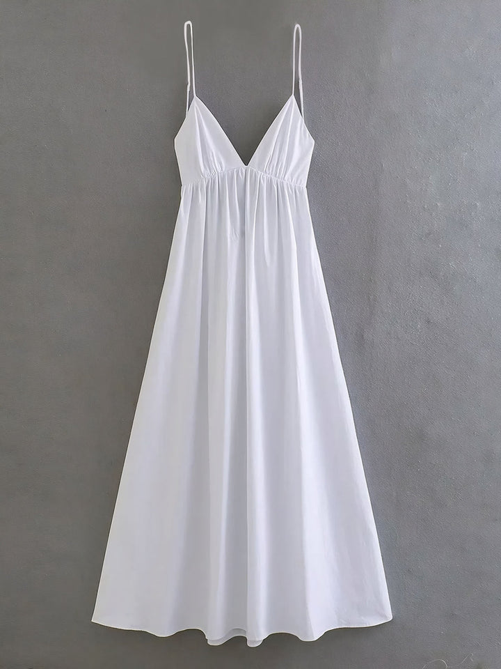 Coastal Cowgirl Backless Long Dress
