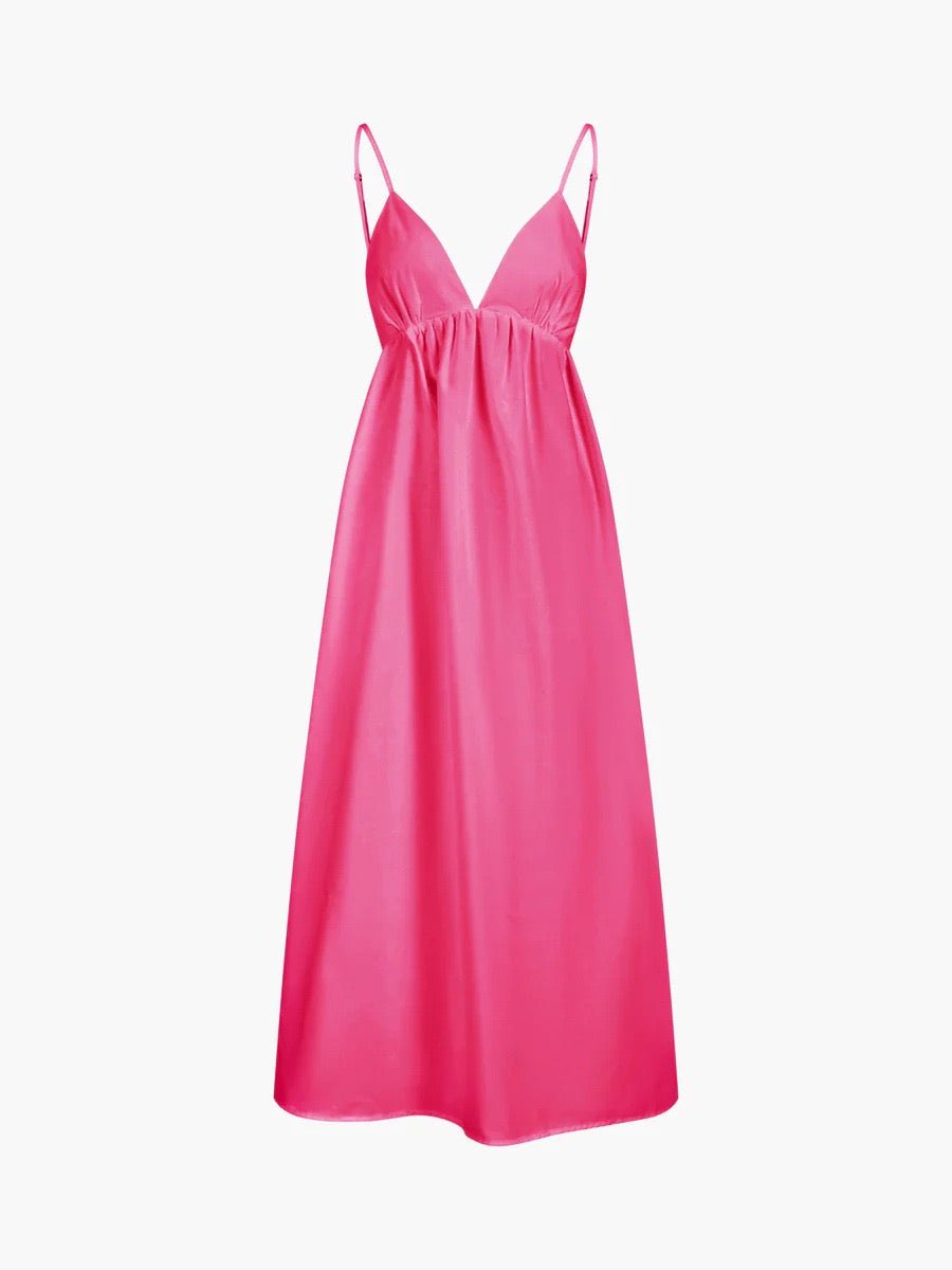 Coastal Cowgirl Backless Long Dress