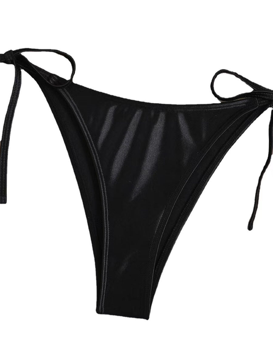 Contrast Two-Tone Bikini Set